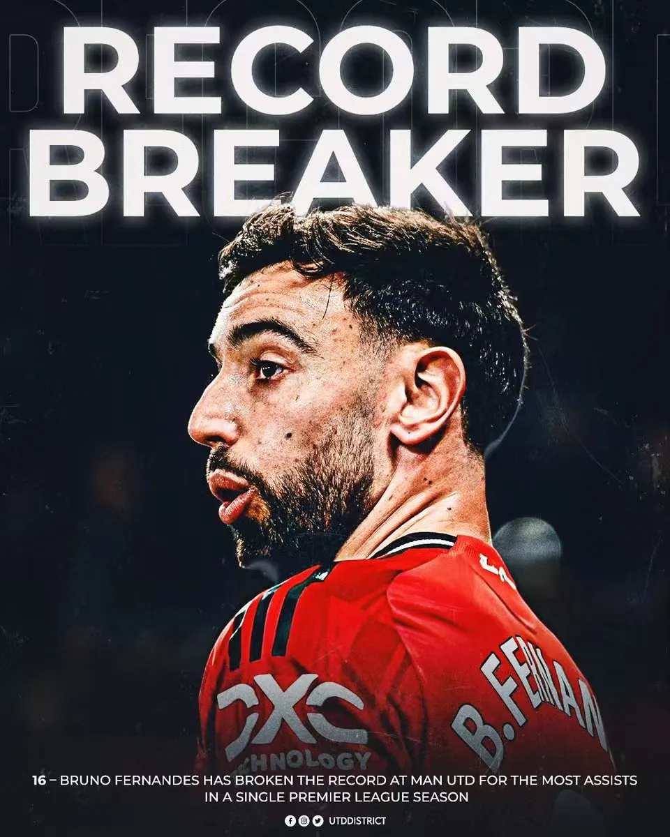 开云体育入口-16次助攻！B费创曼联队史单赛季助攻纪录